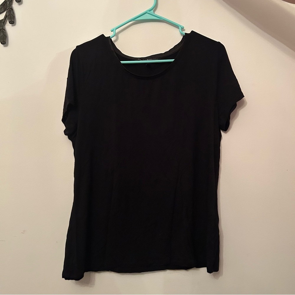 White House Black Market Black Short Sleeve Tee